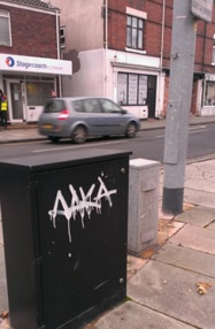Vandal makes his mark all of the city (Pic - Lisa Jones)